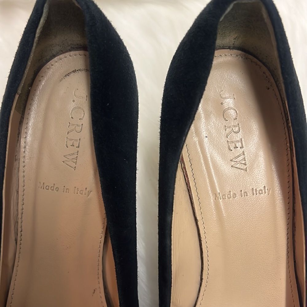 J. Crew Black Suede Everly Pointed Toe Pumps Sz 6.5 BIN 13 - Picture 7 of 10